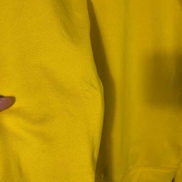 Adidas x Yohji Yamamoto Y-3 Classic Logo Pullover Hoodie Yellow men's size S - Picture 9 of 11